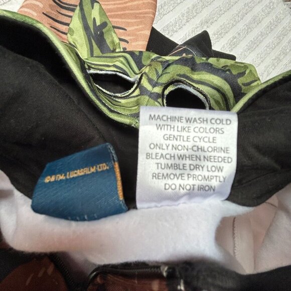 Yoda Star Wars Kids Hoodie Sweatshirt XL Full-Zip The Mandalorian Character Mask - Picture 6 of 9